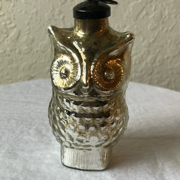 Vintage: Mercury Owl Ornament - Picture 1 of 16